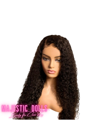 Filipino Deep Curly Frontal  Wig